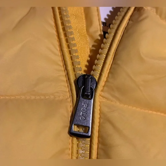 Polo Ralph Lauren 🔥 Men’s Yellow Hooded Packable Puffer Jacket Coat NWT - Picture 5 of 16